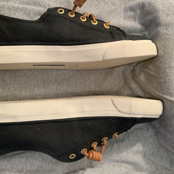 Sperry Topsider NWOT Crest Vibe Sneaker in Black with Leather Laces. 7. - Picture 4 of 8